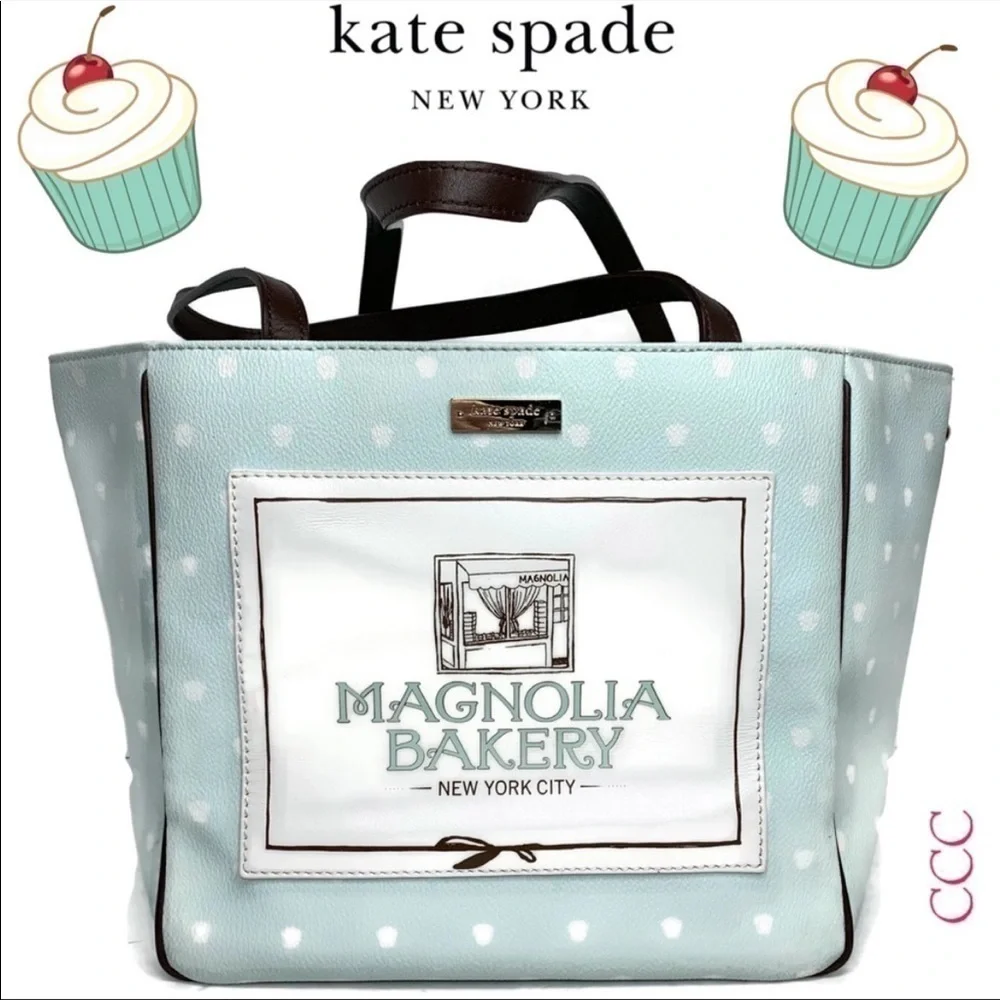 Kate Spade Magnolia Bakery Polka Dot Tote Bag